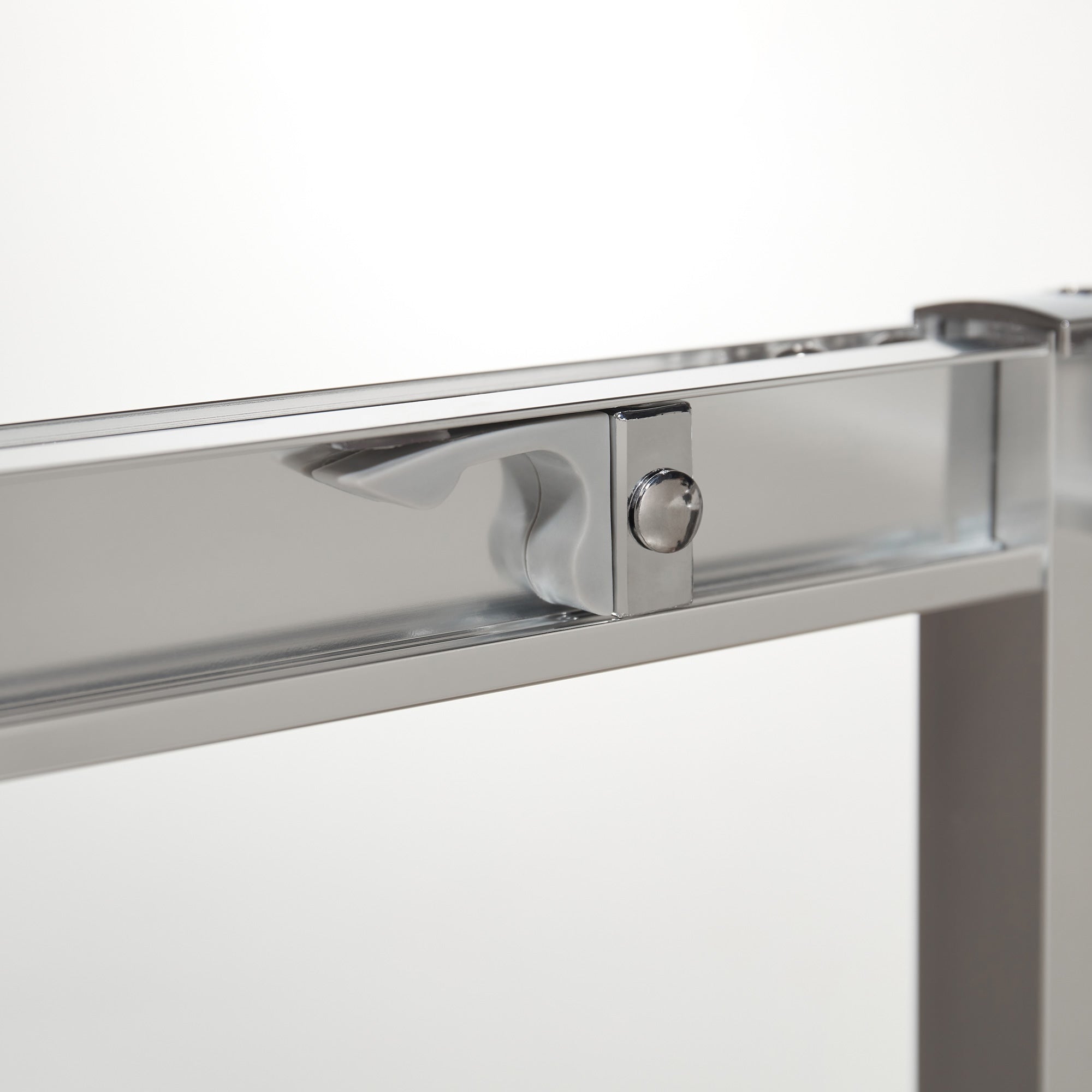 Nischendusche mit Drehtür 8 mm ESG Glas – Platzsparende Drehtür nach innen, Nano-versiegelt, Chrom