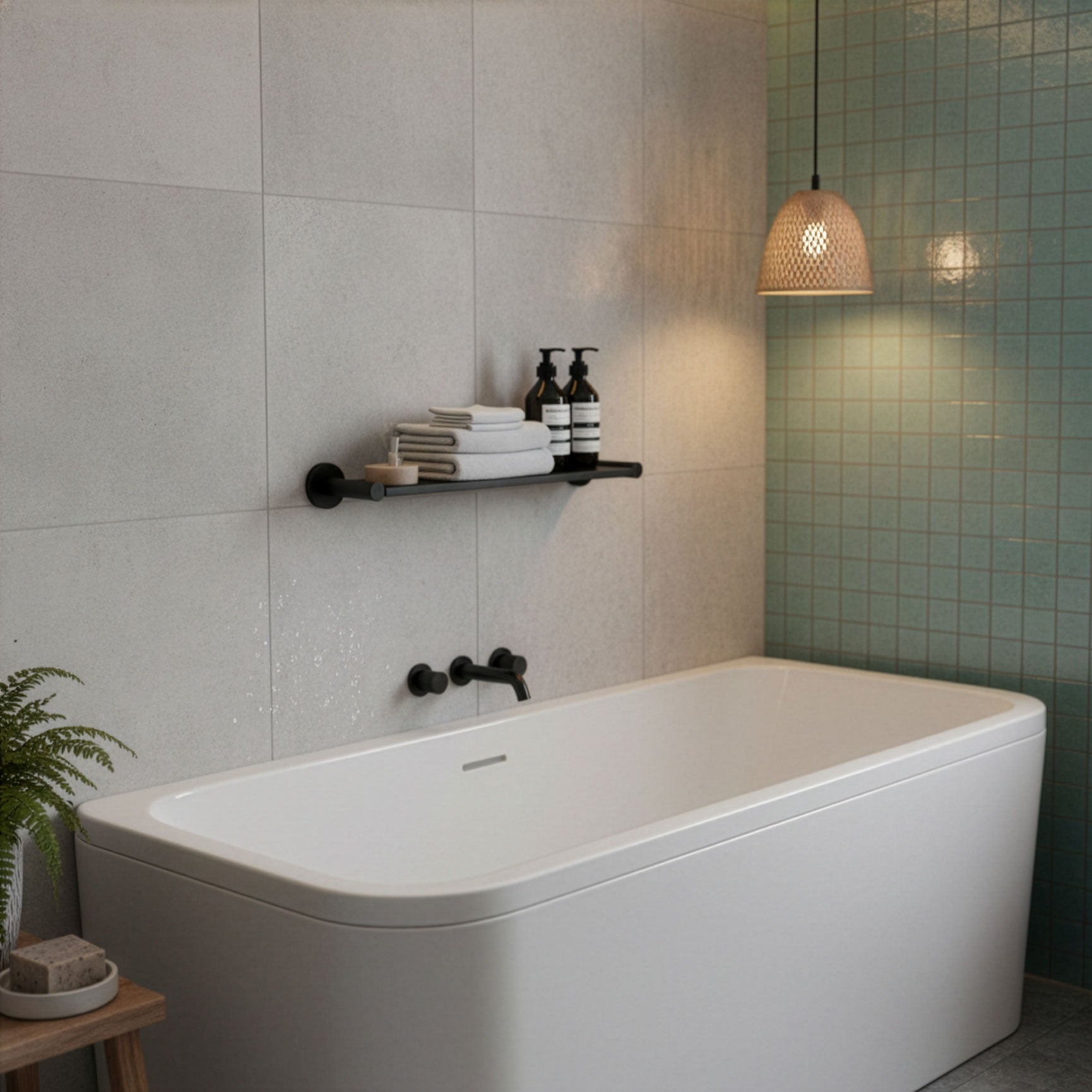 Zuhanypolc Highline sorozat fekete matt