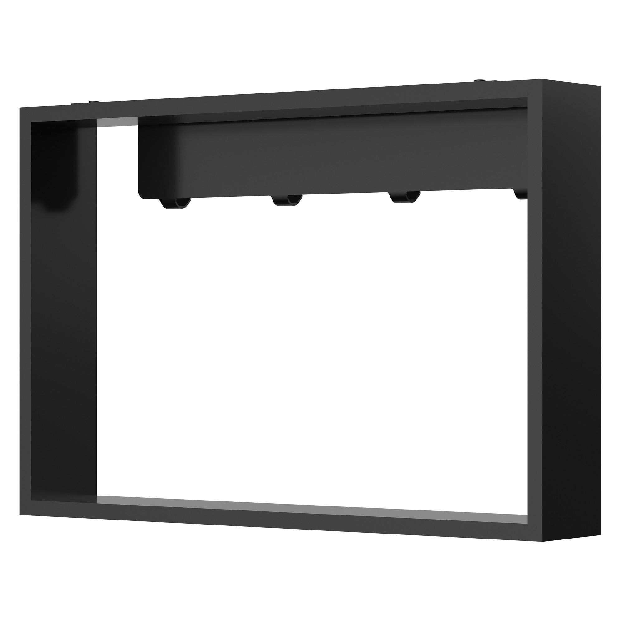 Aufputz Wandnische WallSpace in Schwarz Matt / Weiß Matt mit Ablage & Haken / 40x40 oder 60x40 cm