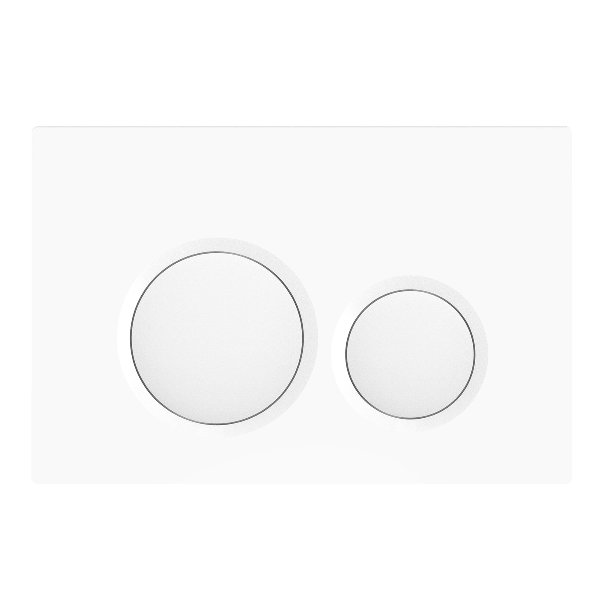 Plaque de pression blanche brillante - Compatible avec Geberit Sigma (UP 320)