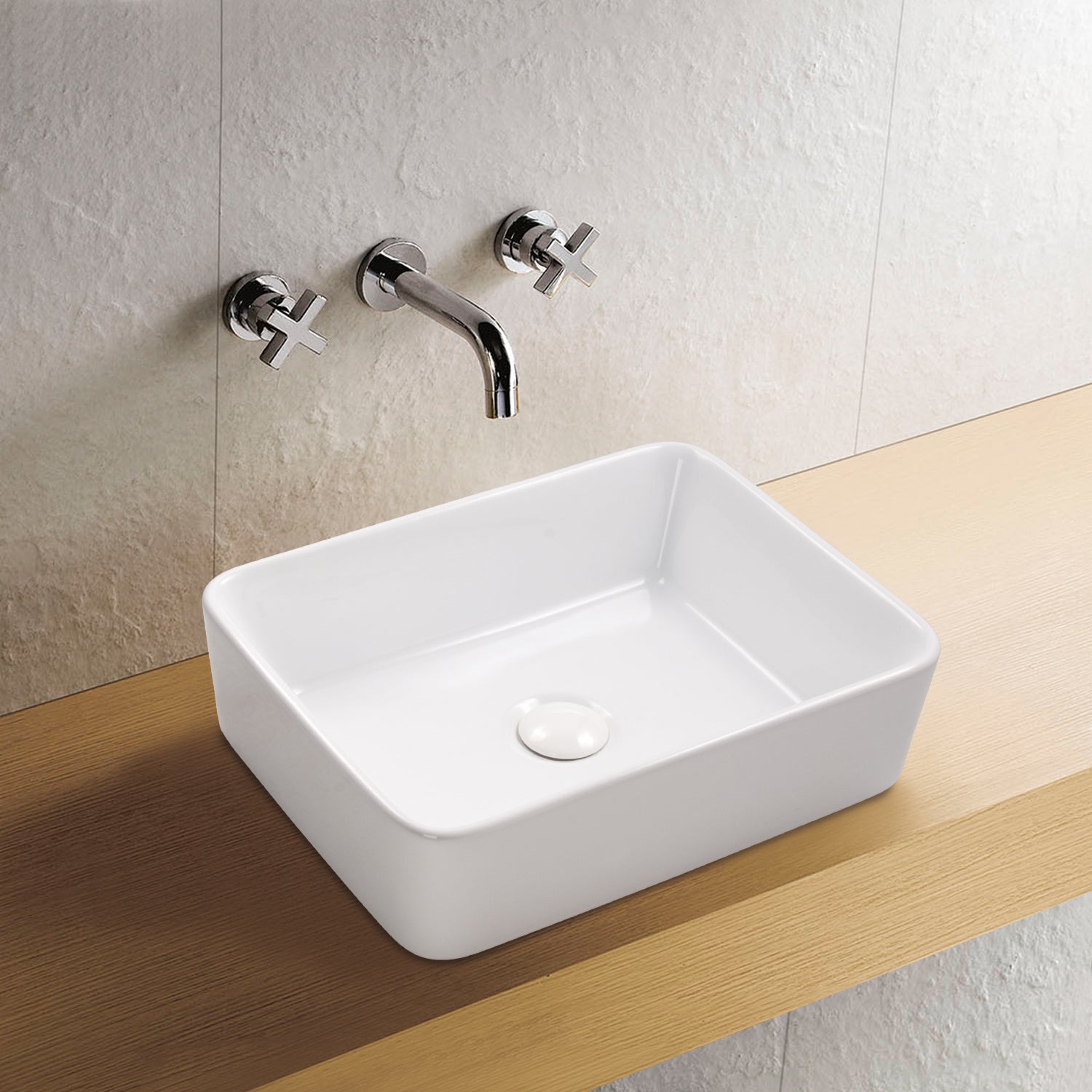 Umywalka ceramiczna Soho Brillant biała 48 cm