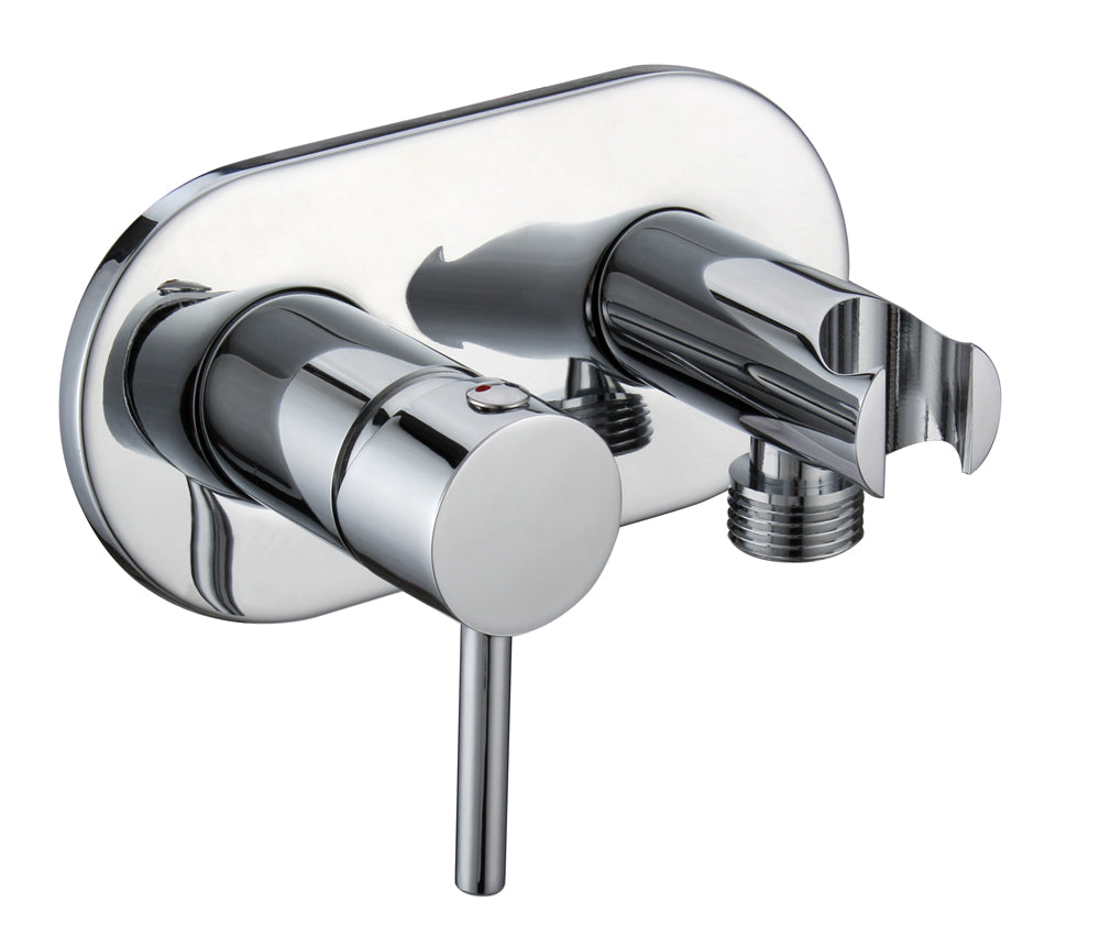 Set completo doccetta WC/Bidet da incasso con miscelatore