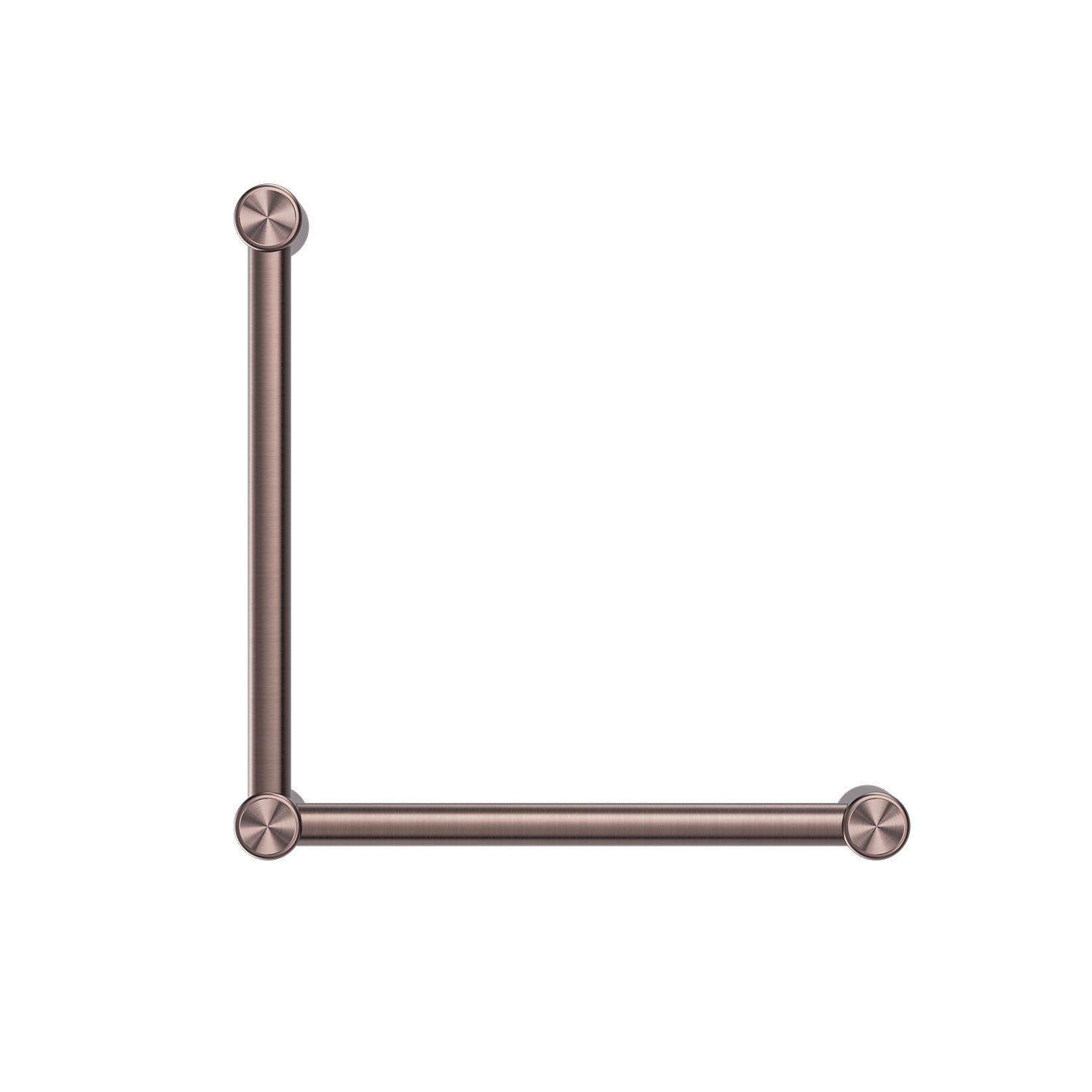 Maniglia per WC Mecca CARE da 32 mm, barra di supporto a 90° 450 x 450 mm