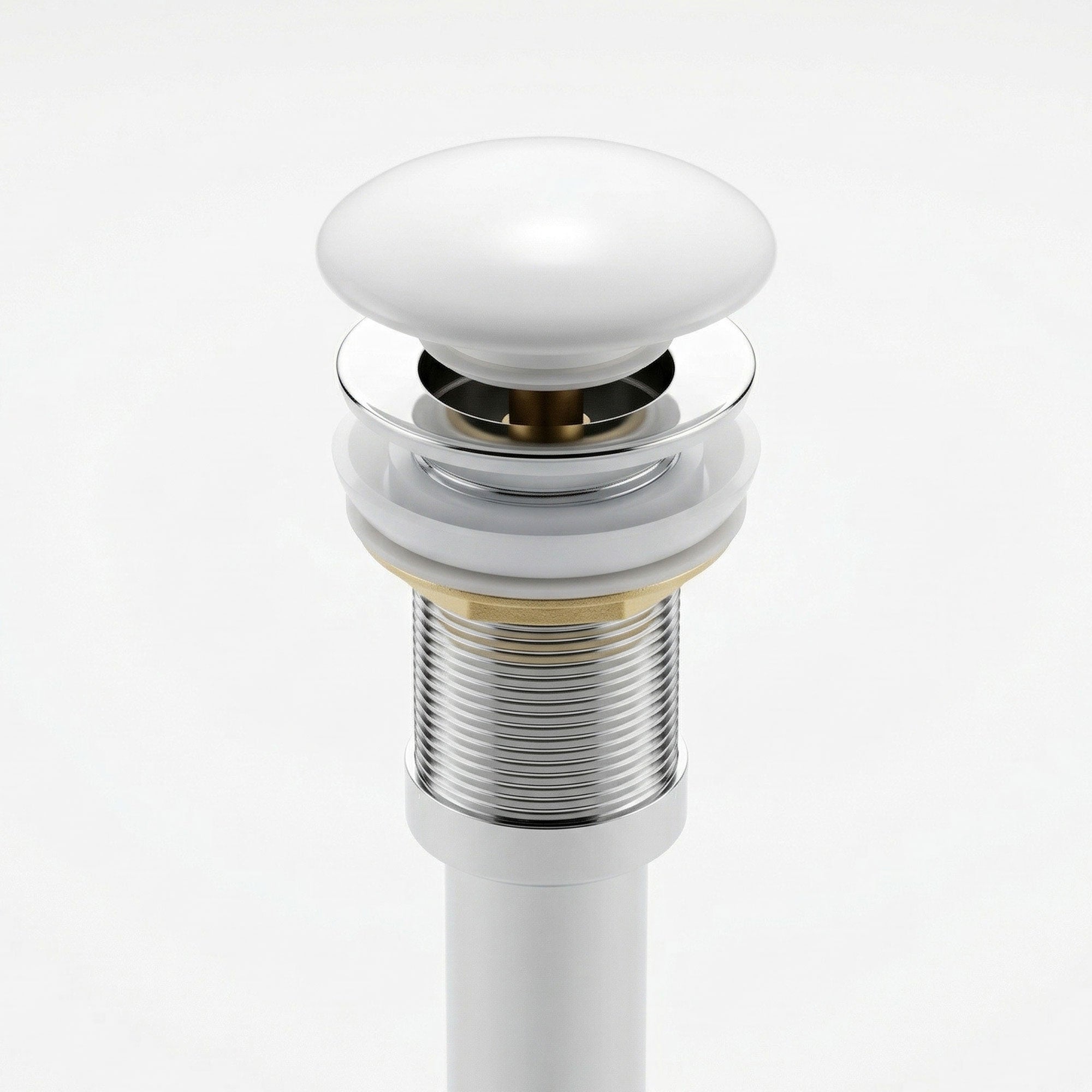 Basin Drain Pop-Up Valve - White Cover