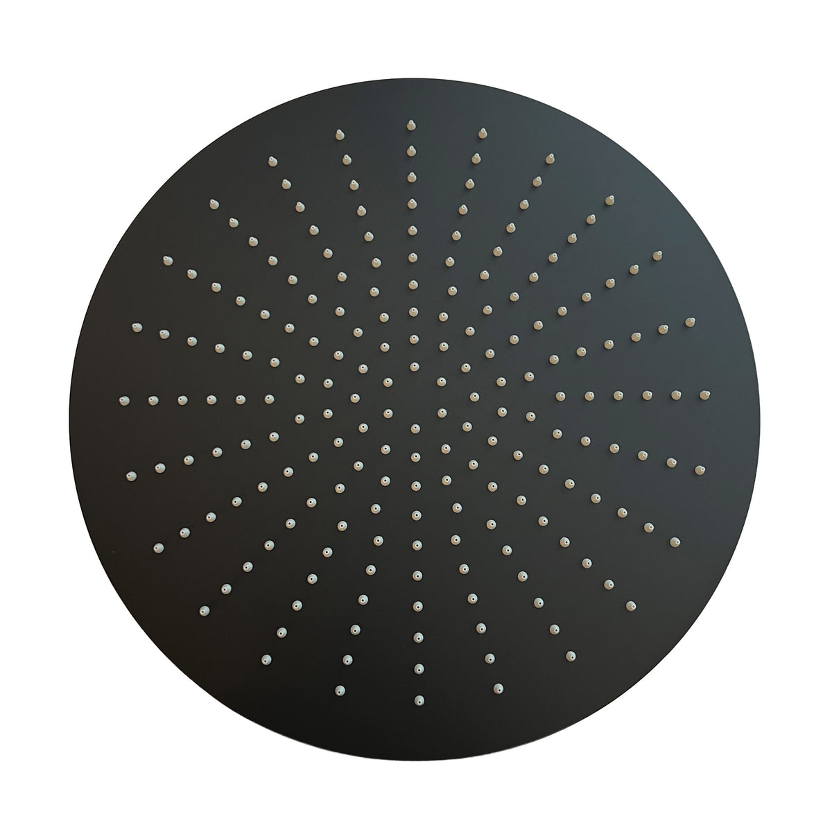 Stilform luxury Stainless steel Rain shower head round, 40 cm ULTRA-FLAT, in Matt black
