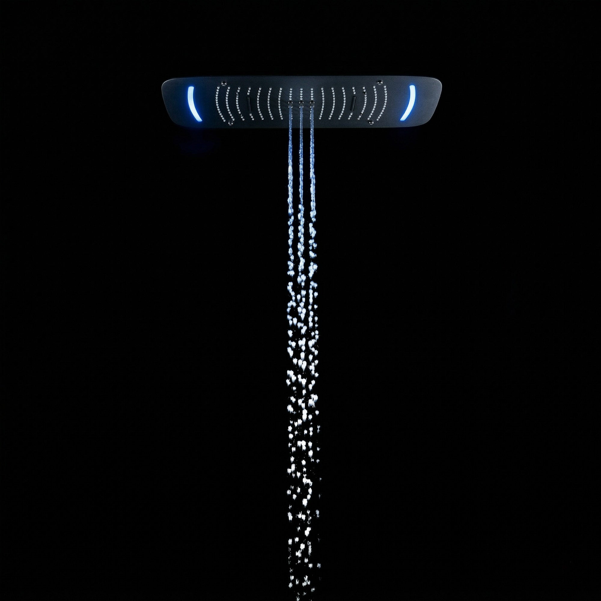 Stilform designová XL LED dešťová sprcha 68x43 cm Soho 2.0 v matně černé barvě