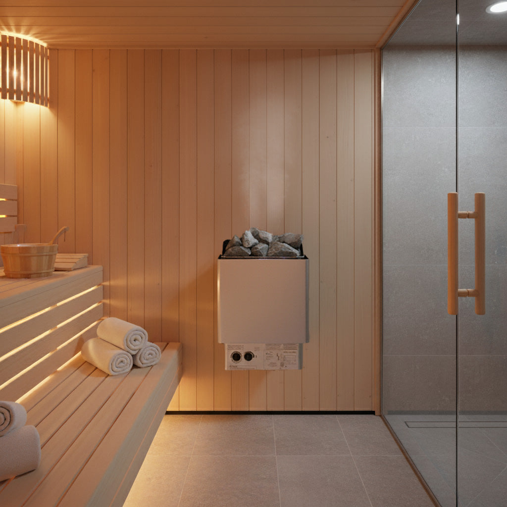 Sauna heater Thermolux 6kW Gunmetal with integrated control