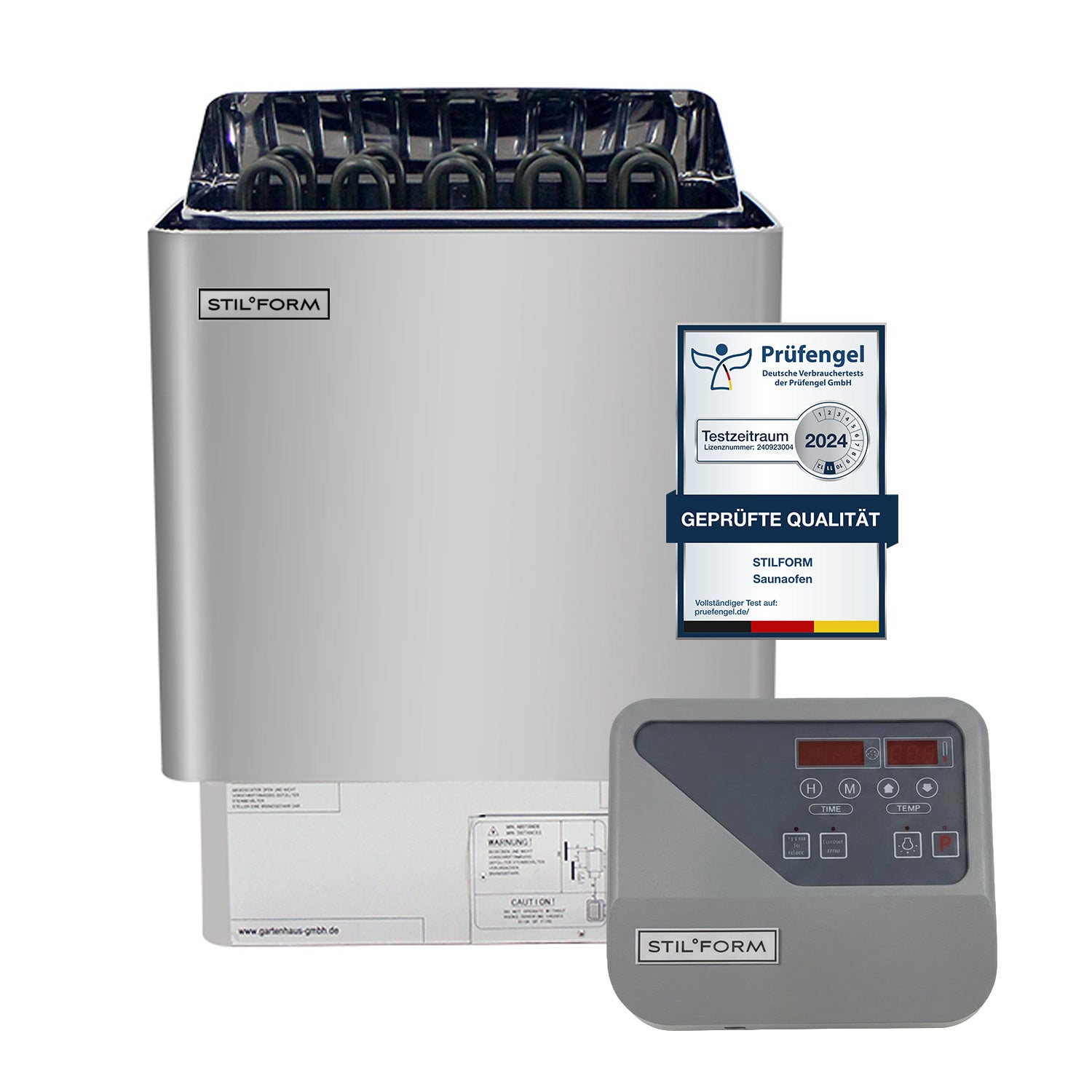 Saunaofen Thermolux 9KW Gunmetal – Touch/Digital Controller