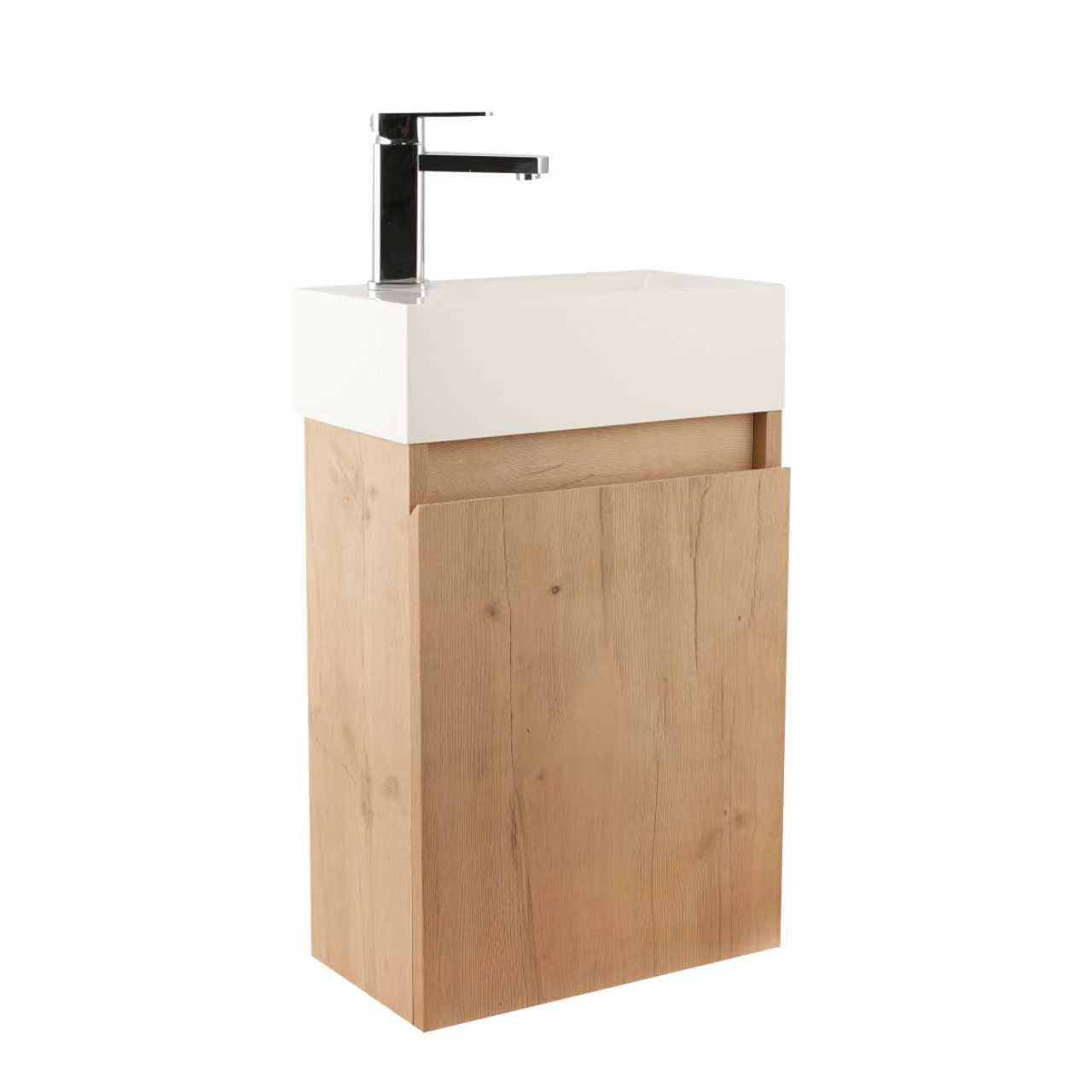 Toilette per gli ospiti, mobile da bagno, lavabo con mobile base, lavabo
