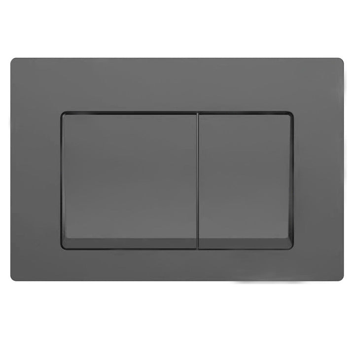 Drückerplatte Gunmetal Kompatibel zu Geberit Duofix Sigma / Delta 2 Mengenspülung
