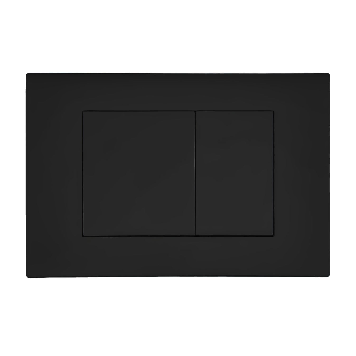 Drückerplatte Schwarz Matt Kompatibel zu Geberit Duofix Sigma / Delta 2 Mengenspülung