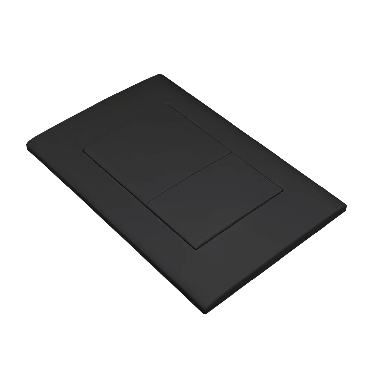 Drückerplatte Schwarz Matt Kompatibel zu Geberit Duofix Sigma / Delta 2 Mengenspülung