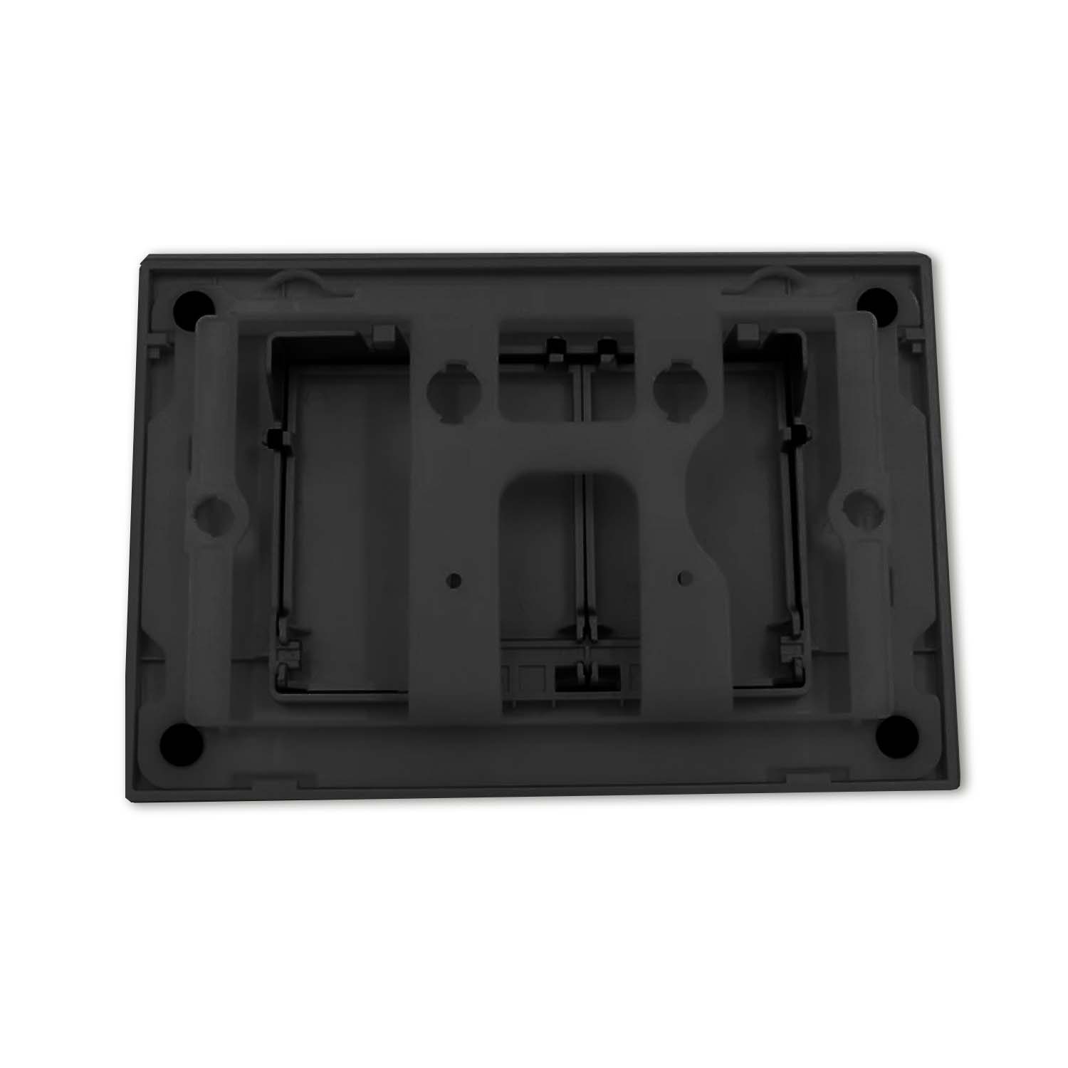 Push plate black matt Compatible with Geberit Duofix Sigma (UP 320) 2 volume flush 