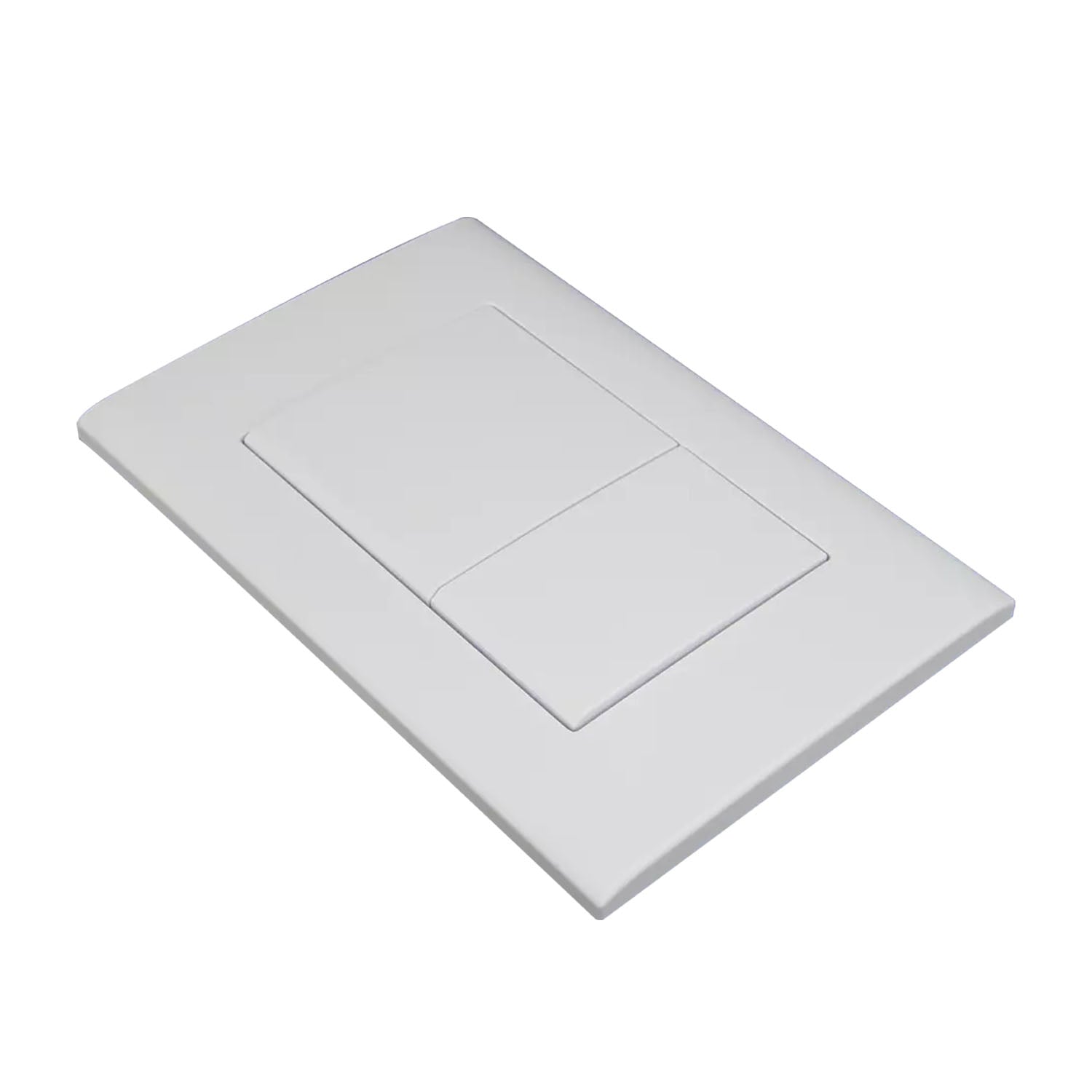 Plaque de commande blanche mate compatible avec Geberit Duofix Sigma (UP 320) ou DELTA double chasse