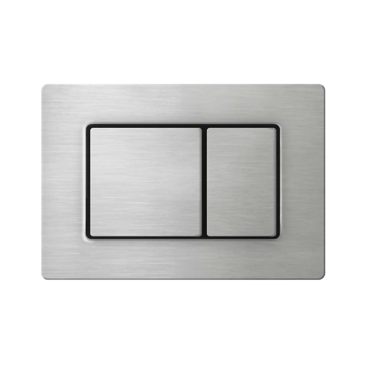 Drückerplatte Edelstahl Kompatibel zu Geberit Duofix Sigma / DELTA 2 Mengenspülung