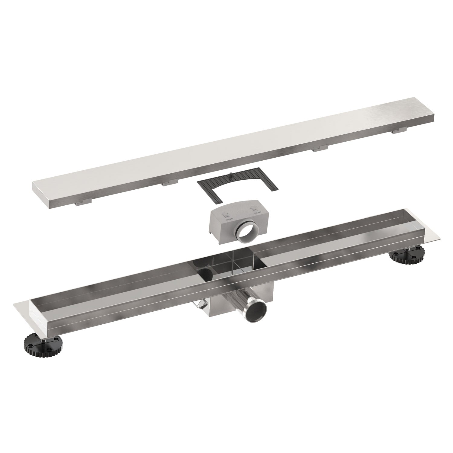 Profi Duschrinne Befliesbar 2in1 60-140cm Edelstahl SU 316