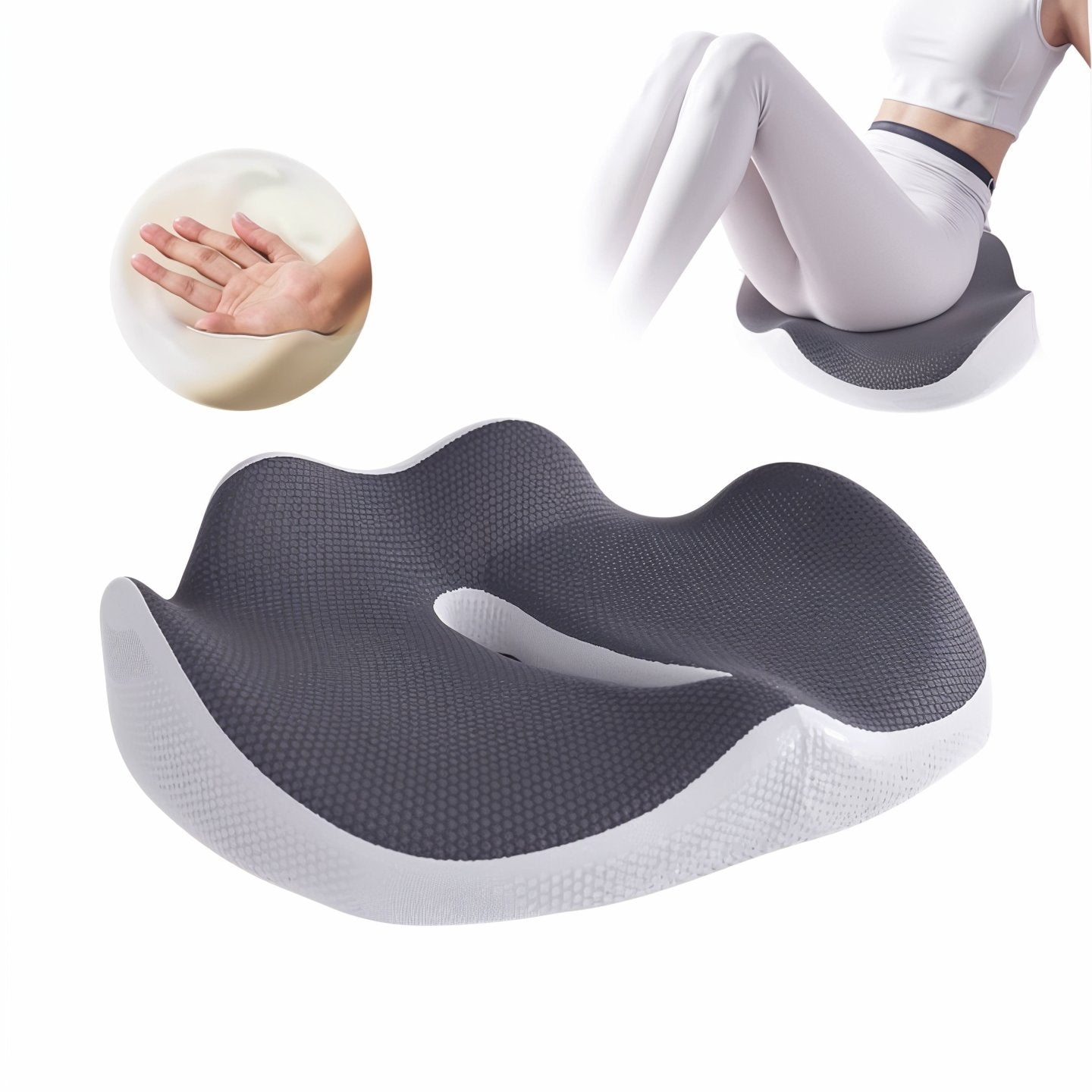 Cuscino ortopedico per seduta in memory foam Visco
