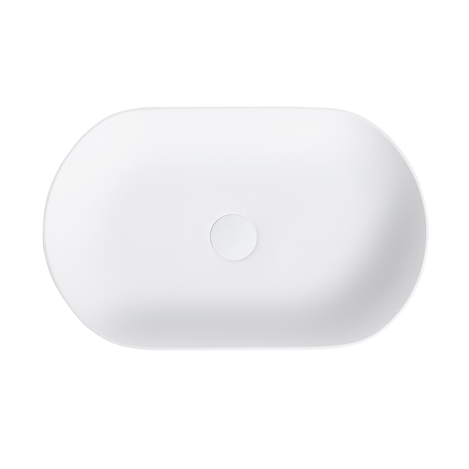 Mineral cast washbasin Soho 2.0 white matt 54 x 34 cm countertop washbasin