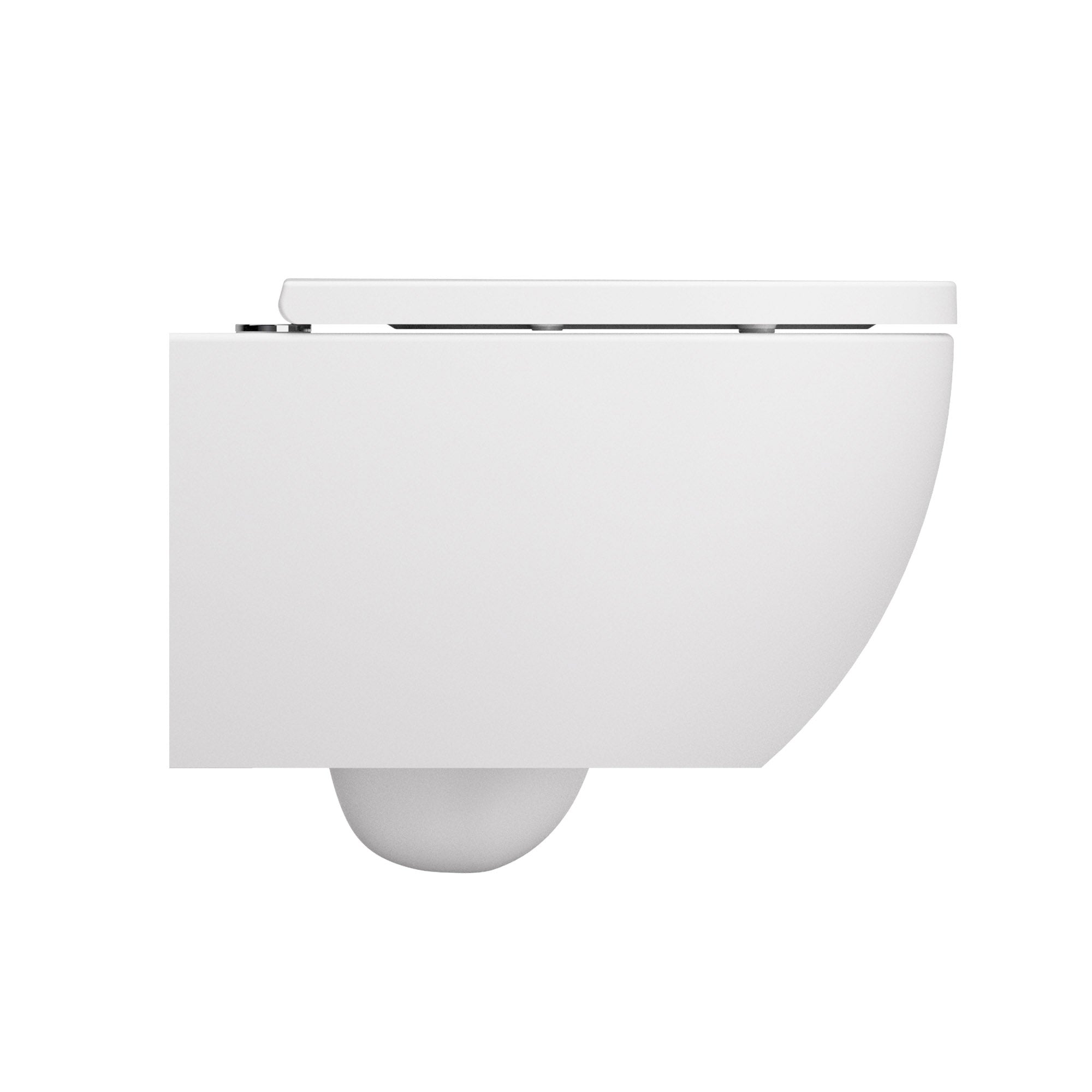 Soho Whirlflush Hänge Wand WC Spülrandlos Toilette Weiß Matt mit WC-Sitz