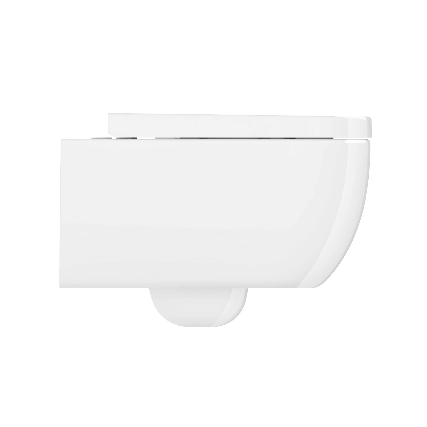 Soho 2.0 Hänge Wand WC RIMLESS / RANDLOS Toilette Brillant Weiss mit WC-Sitz